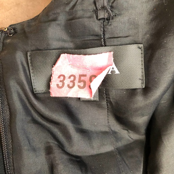 European gown designer NICOWA dress black size S from 1996 - Picture 12 of 15